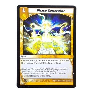 2014 Kaijudo Phase Generator Magic Card